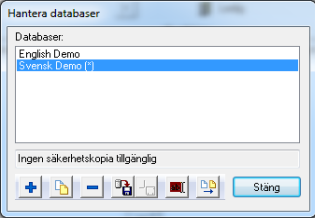 Close Talk Control databashantering