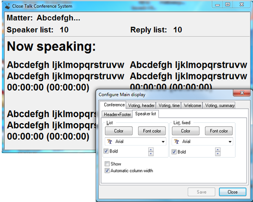 Close Talk Control Attendance