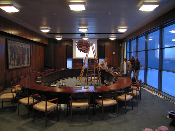 Close Talk Conference System Installation Example