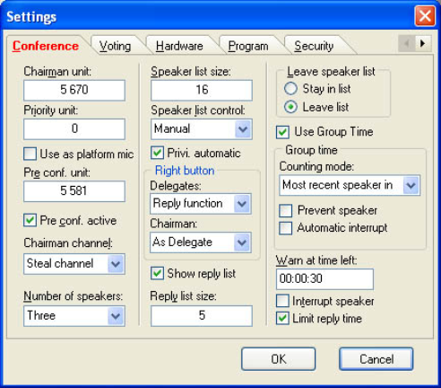 Close Talk Control 3 Settings