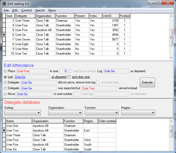 Close Talk Control Attendance Tool